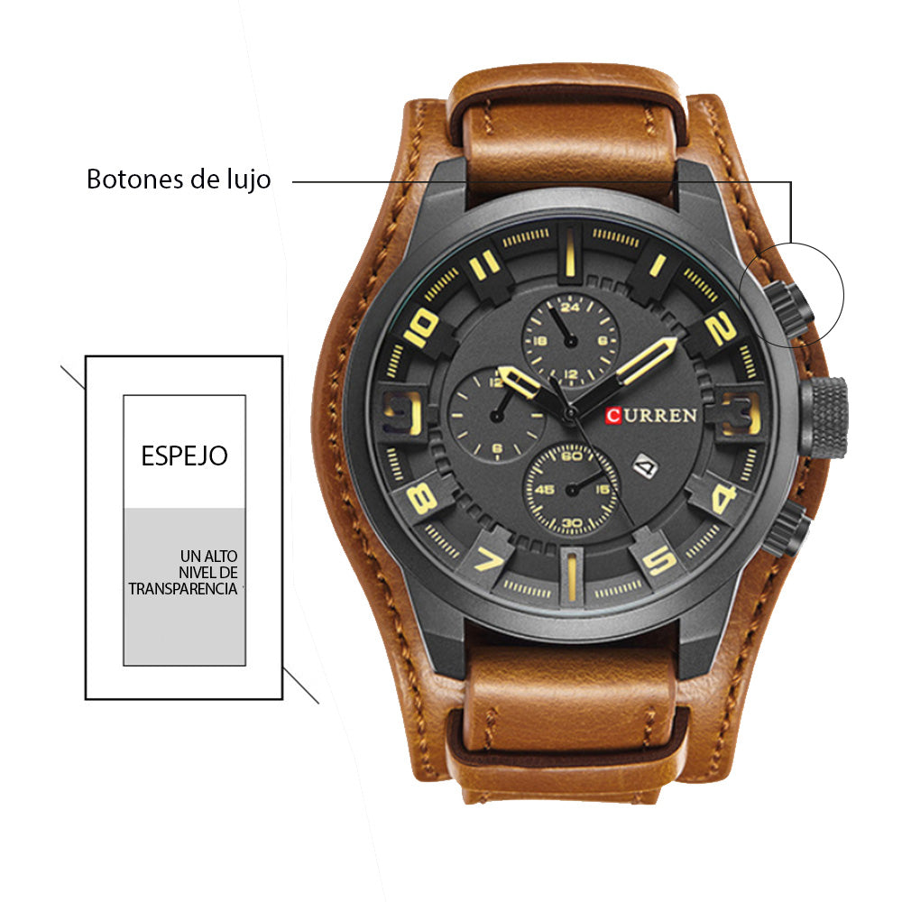 Reloj Curren 8225 Cuero